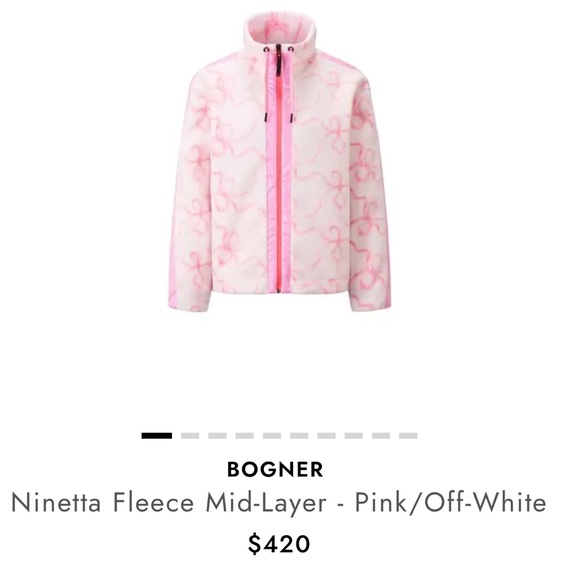 NWT Bogner FIRE+ICE x LoveShackFancy Ninetta 2 Jacket Hibiscus Medium RARE - Picture 2 of 8